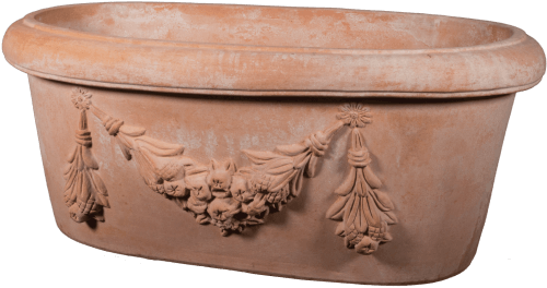 Ovale Festonato - Terra Cotta Planter - Tuscan Imports